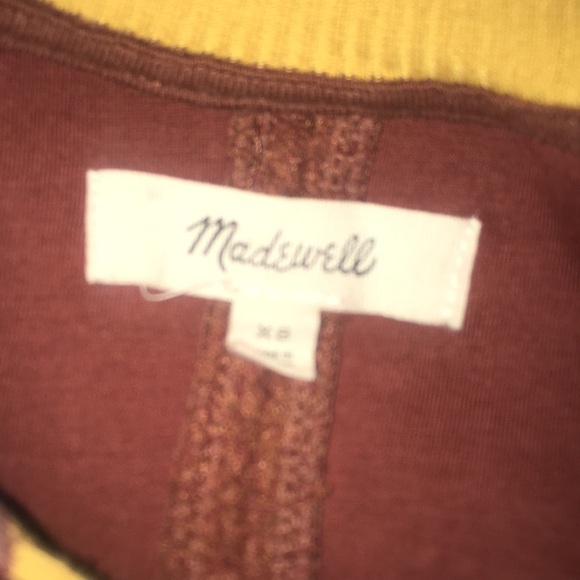 MADEWELL Sherpa Varsity Fleece Bomber Jacket XS - Picture 8 of 10